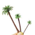 Imitation copper coconut tree construction sand table micro landscape garden simulation model tree plastic tropical coconut tree DIY handmade - Image 2