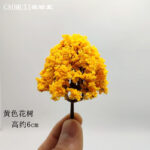 Miniature Golden Autumn Landscape Tree