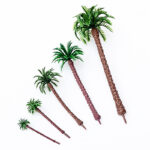 Imitation copper coconut tree construction sand table micro landscape garden simulation model tree plastic tropical coconut tree DIY handmade - Image 3