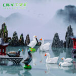 Swimming duck