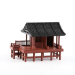 Miniature 3D Printed Traditional Zen Temple Model - Image 3